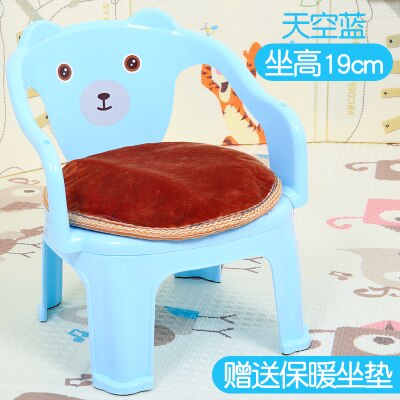 Barnestol spisestol baby kaldet stol lille barn spiser afføring lille stol plastikstol stol tegneserie spille afføring: G