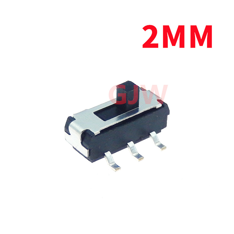 10PCS Slide Switch Micro-power Toggle Switch Single and Double-row Direct-inserted Horizontal Sliding Second Gear Third Gear: Blue