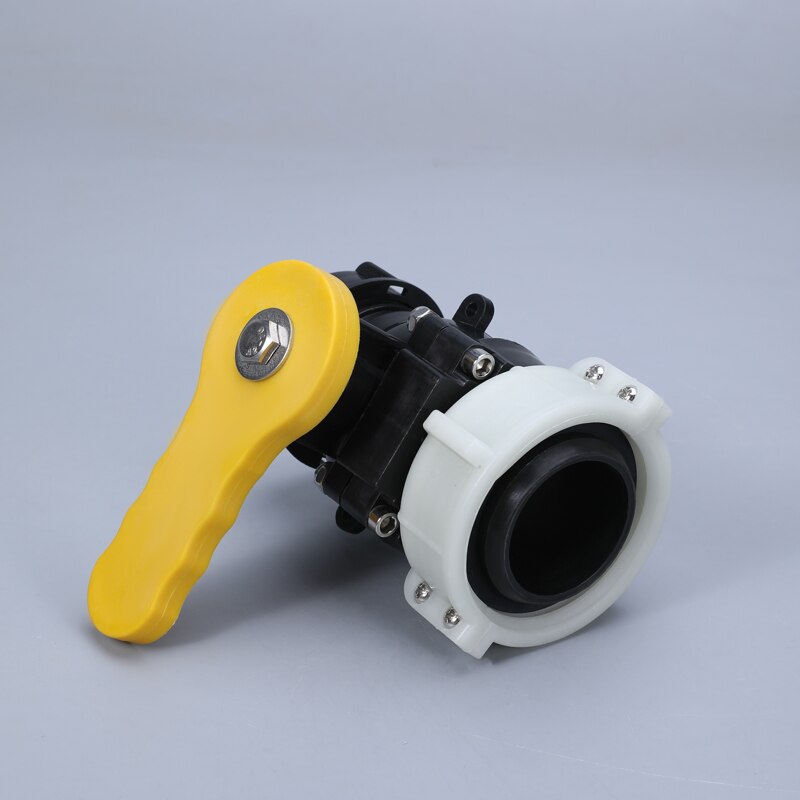Plastic DN50 Ball Valve 1000L IBC tank valve Adapter