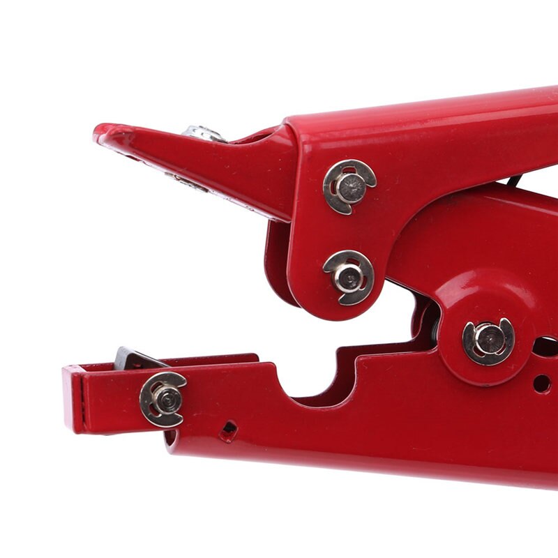 Rood 2.4-9.0mm kabelbinderpistool automatisch spangereedschap pistool nylon kabelbinderbalkpistool kabelbinders automatisch spanningsafsnijgereedschap
