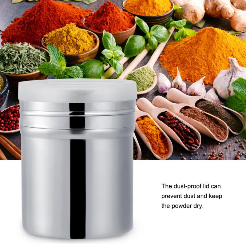 Stainless Steel Cocoa Powder Shaker Mesh Shaker Powder Cans Coffee with Lid Chocolate Icing Sugar Shaker Sifter