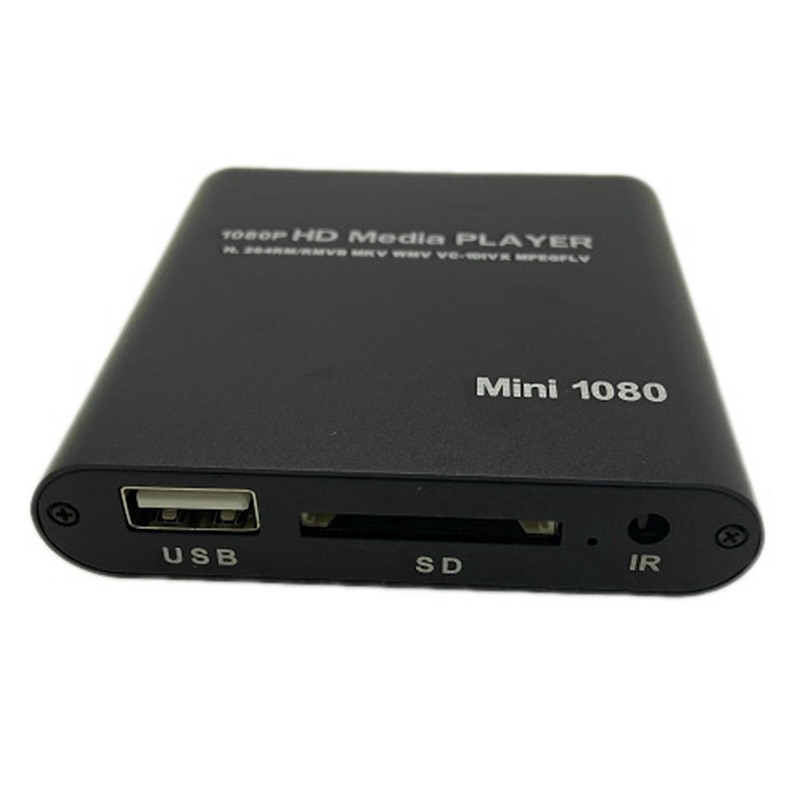 Multimedia Player Full 1080P USB External Media Player Hard Disk Player with Remote Control Support WMV MP3 HDD