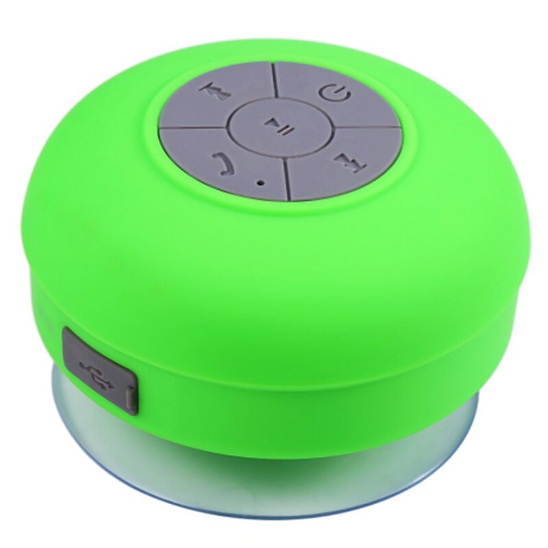 Draadloze Draagbare Bluetooth Luidspreker Waterdicht Bluetooth Douche Speaker voor iPhone MP3 Handenvrij Auto Draagbare Speaker: Green