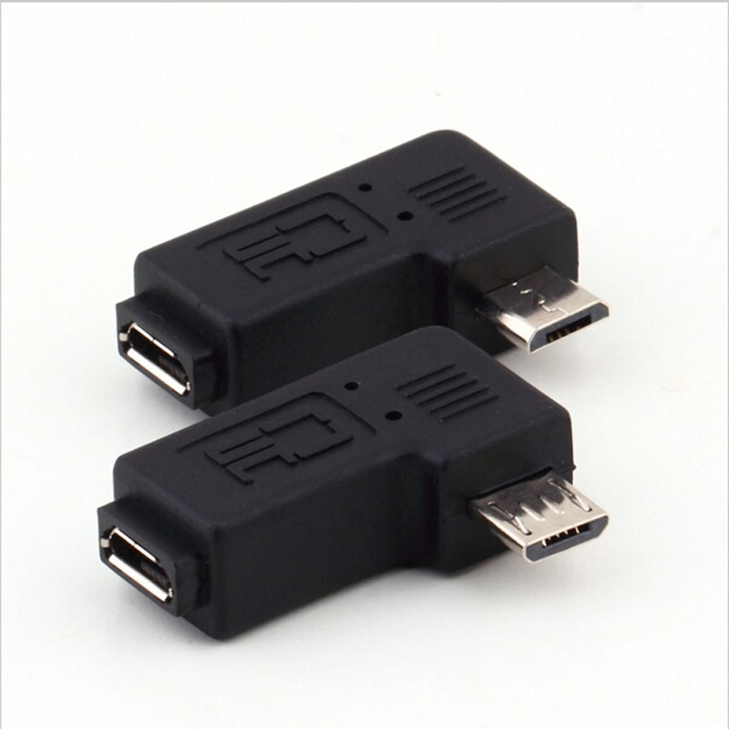 Micro usb Männlich zu Micro USB Weibliche 90 270 grad Winkel Konverter Stecker daten Sync Ladegerät Adapter für Tablets Phones kabel