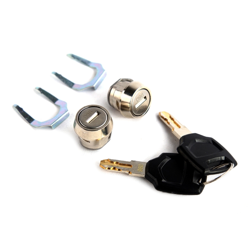 Motorbike Frame Mount Bracket Accessory Motorcycle Side Luggage Case Fasteners: Ivory