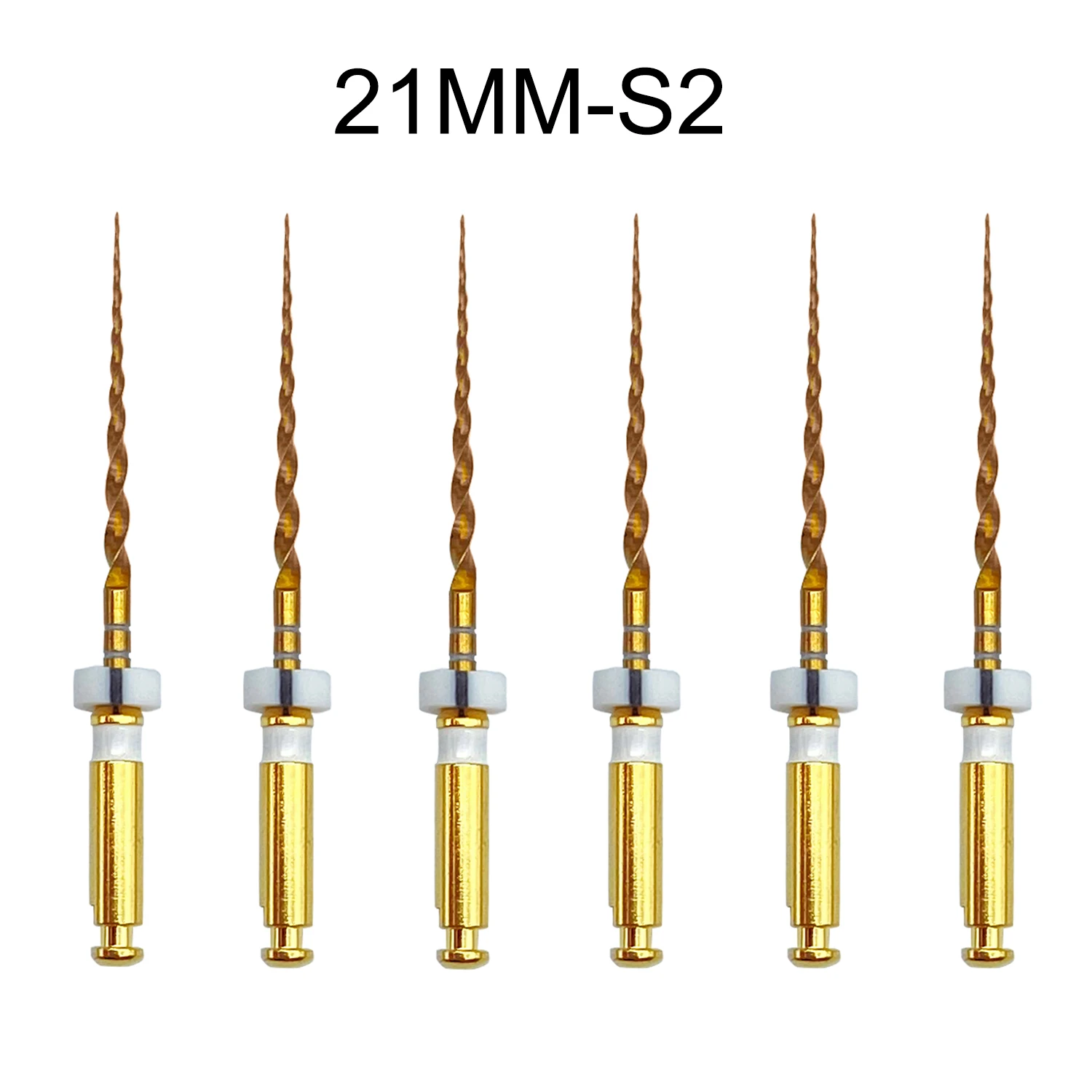 Dental Gold Flexible Files Endo Rotary Files Golden Endodontic Files 19/21/25mm Nickel Titainium Dentistry Root Canal Material: green