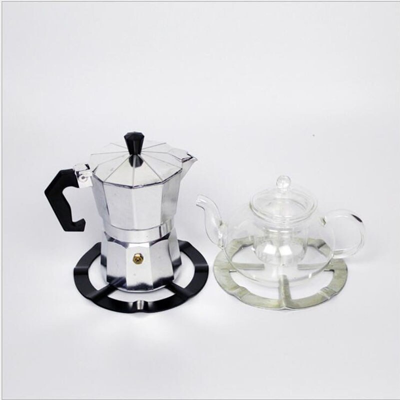 Aluminio apoyo cocina reductor de la estufa de Gas accesorios duraderos café estante fuego anillo a salvo cocina maceta Moka portátil