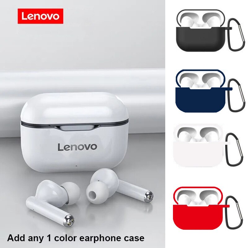 Newest in Original Lenovo LP1 Wireless Bluetooth Headset V5.0 Touch Earphone Stereo 300mAh Durable Battery IPX4 Waterproof