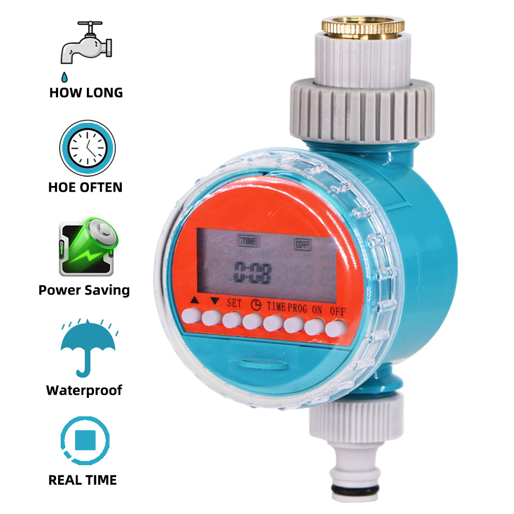 Garden Solenoid Valve LCD Digital Electronic Water Timer Greenhouse Dripping Irrigation Automatic Irrigator Controller System