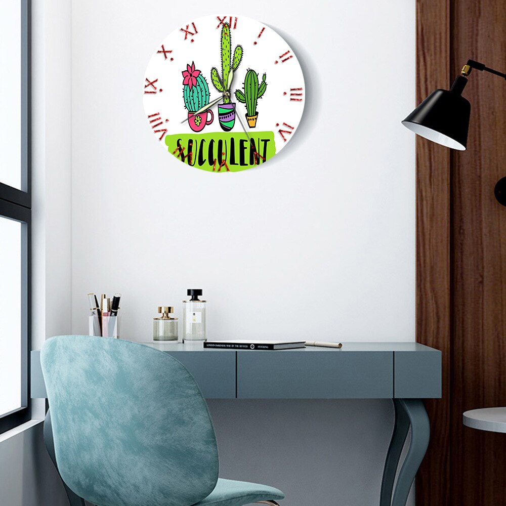 Vintage vægur af træ i fransk landstil stort shabby chic rustikt rundt vægur til køkken hjem kaffebar indretning  bb50