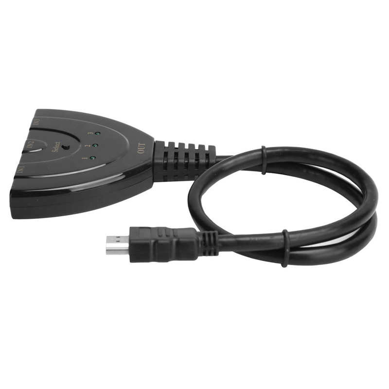 3 in 1 Out Splitter 3 input 1 Output HD Multimedia Interface Converter 4K Switch Hub Box Splitter with Cable