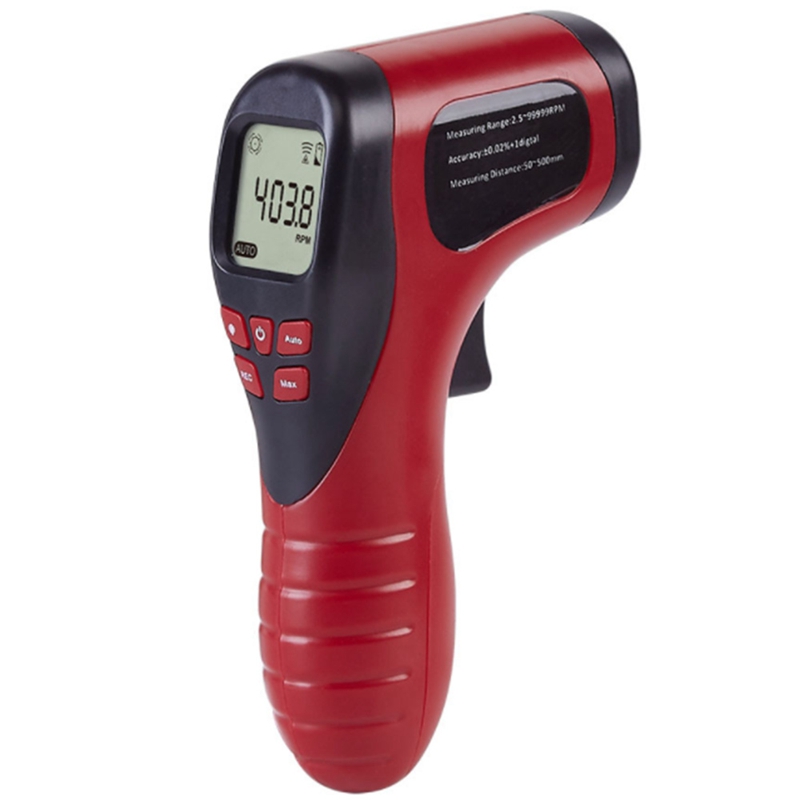 TL-900 Tachometer Digital Tachometer Non-Contact Measuring Range:2.5-99999RPM LCD Motor Wheel Lathe Speed Meter