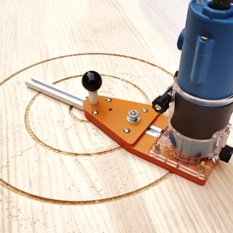 Circle Cutting Jig For Makita Electric Hand Trimmer Wood Router Milling Circle Slotting Trimming Machine Woodworking Tools