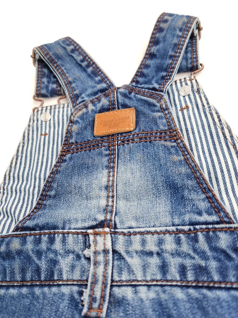 1-6T Baby Boys Overalls Soft Cotton Denim Jeans Toddler Bib Suspender Pocket Jumpsuit Boy Trousers Kids Clothing Bebe Clothes