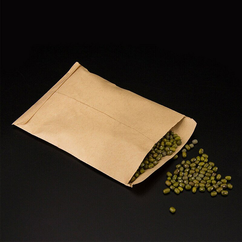 100pcs Seed Protective Envelope Kraft Paper Bags Corns Wheat Rice Seeds Packaging Storage Bag Envelop Paper Seeds Bag