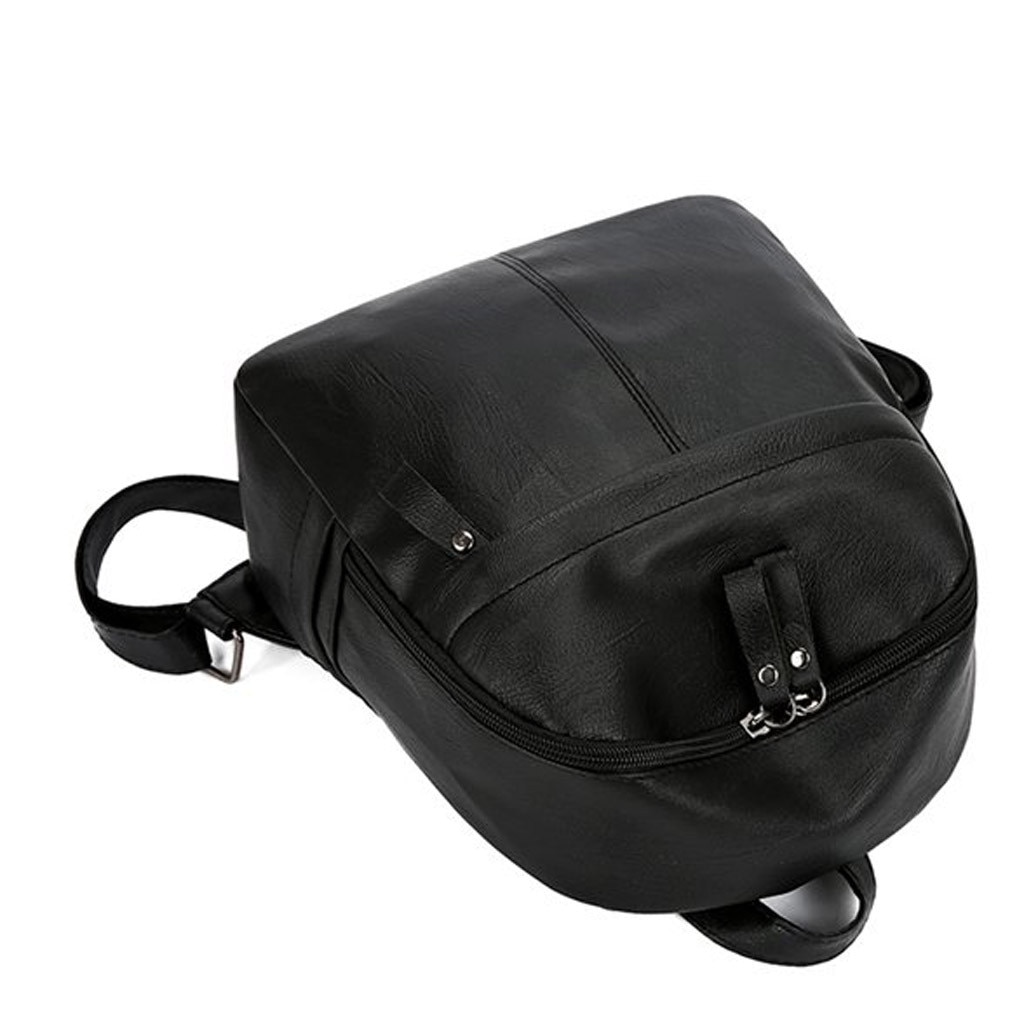 Mochila de moda feminina cor sólida versátil couro mochila de viagem de grande capacidade para viagens nova mochila #50