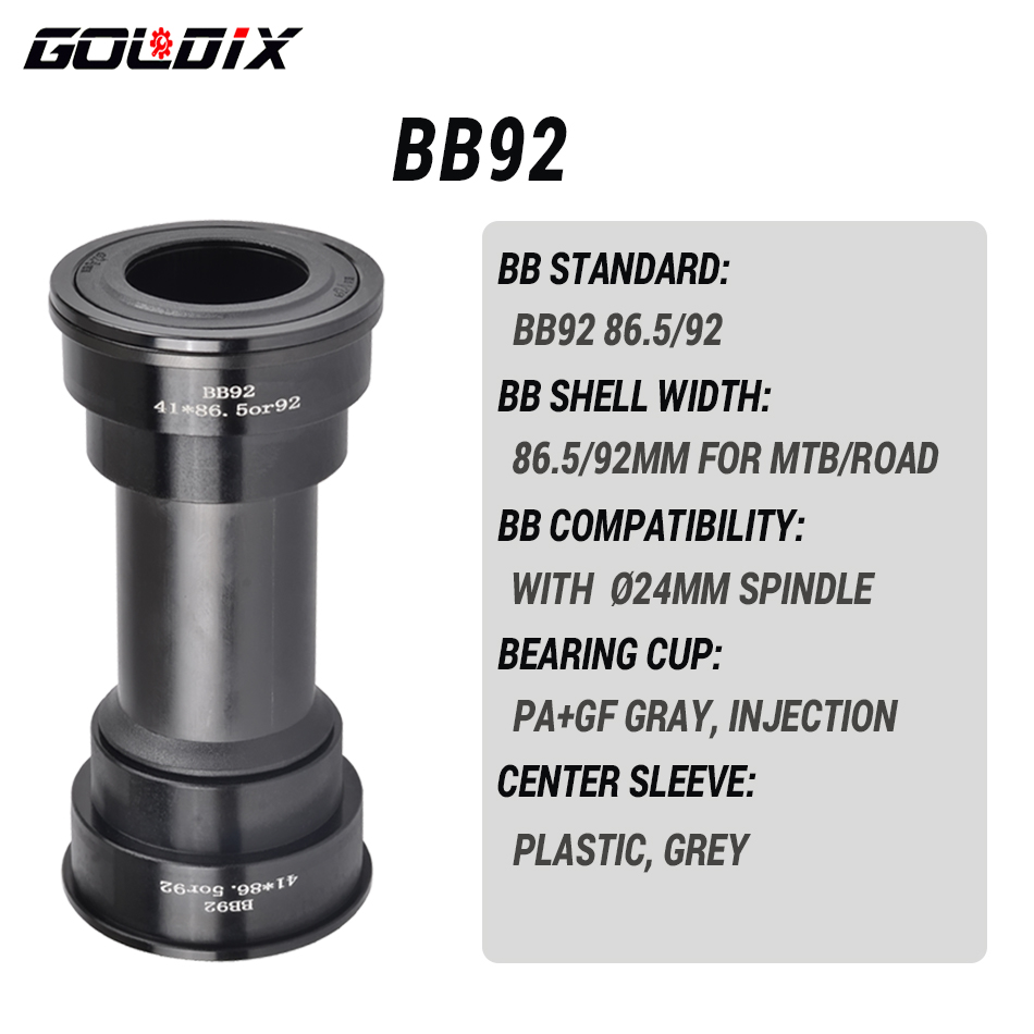 GOLDIX BB68 / BB92 tretlager fahrrad Adapter Kurbel 1.37/24mm für MTB Rennrad DRÜCKEN tretlager