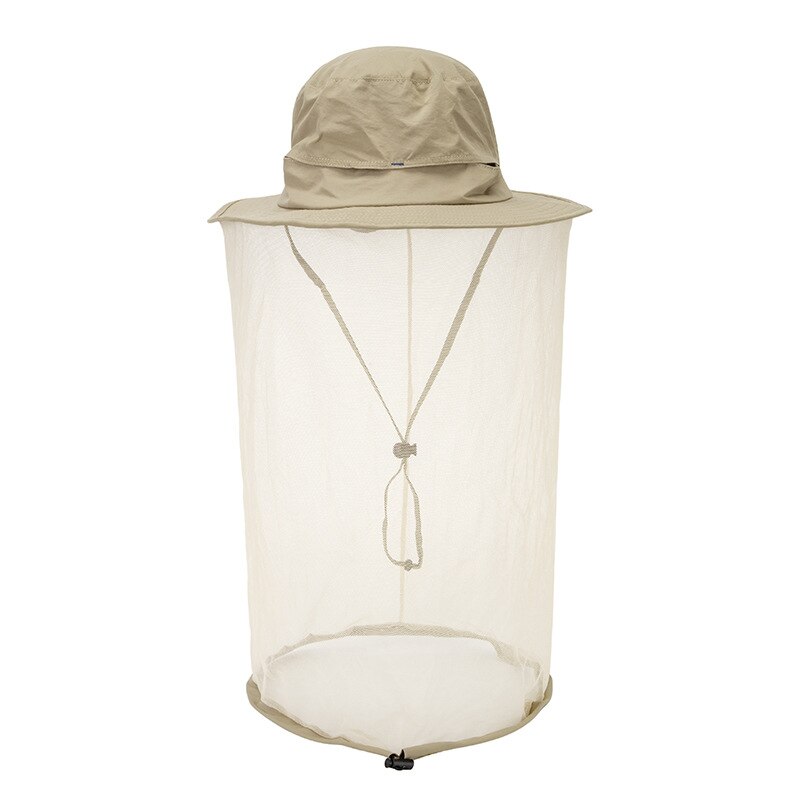 Al aire libre de la gorra de red senderismo pesca sol abeja, insecto de malla de cara máscara Herramientas de apicultura sombrilla cuello cubierta de la cabeza: 04