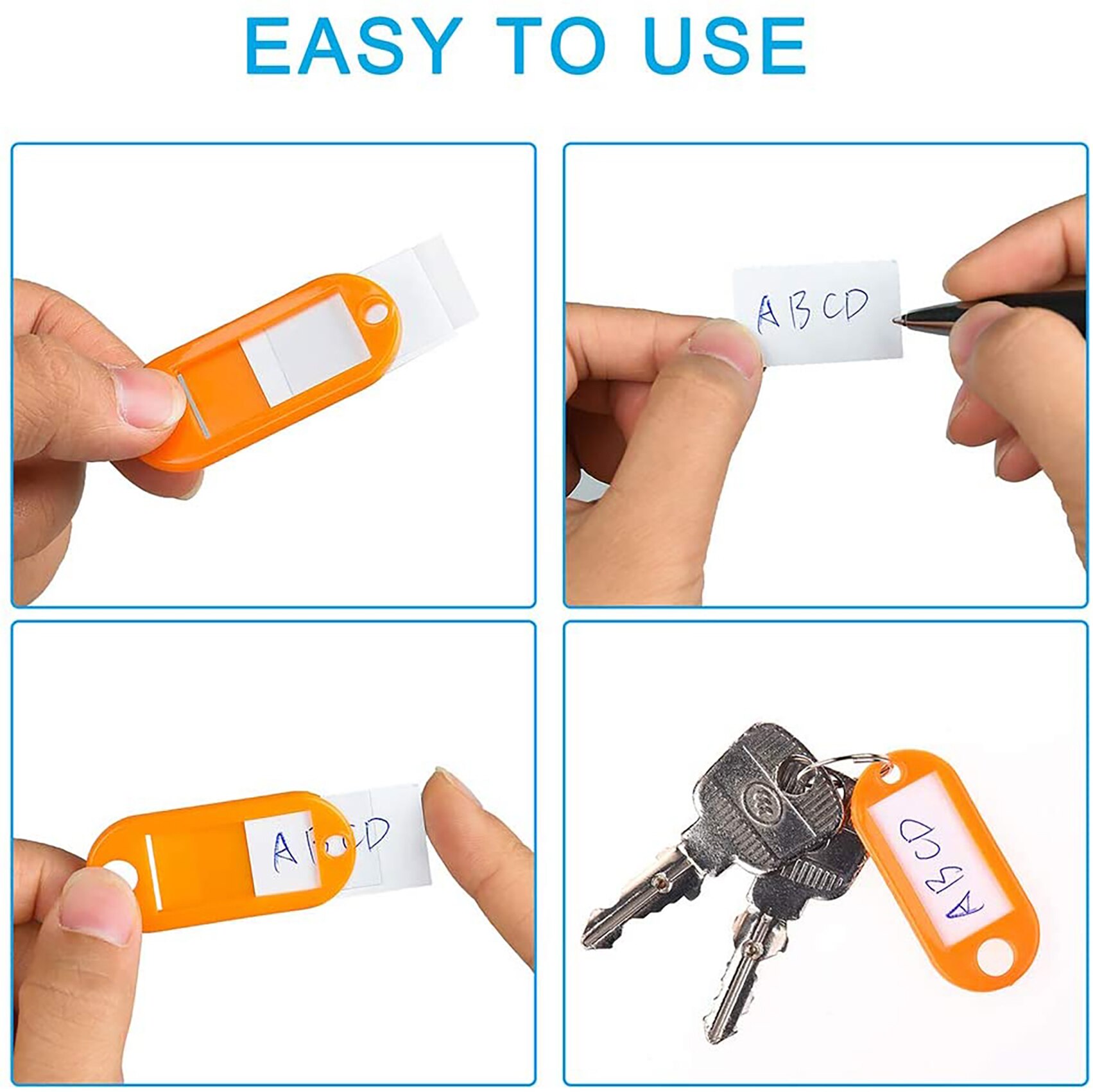 F Aventik 6 couleurs en aluminium d-forme mousqueton pince boucle 6cm avec 3 porte-clés 1 étiquette nominative Multi usage pour randonnée porte-clés