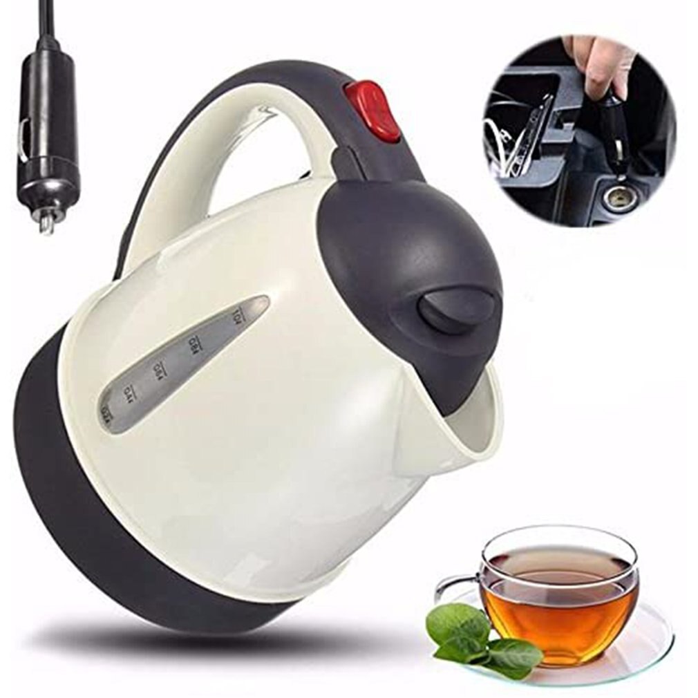Bouilloire en acier inoxydable de grande capacité, 12V 24V, camion, 1000ml, eau chaude bouillie pour le thé et le café
