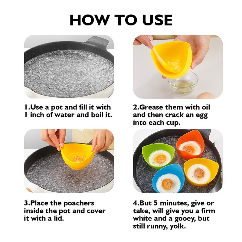 High temperature resistant silicone egg steamer non-stick egg cooker silicone egg cooker silicone egg tray egg cooke