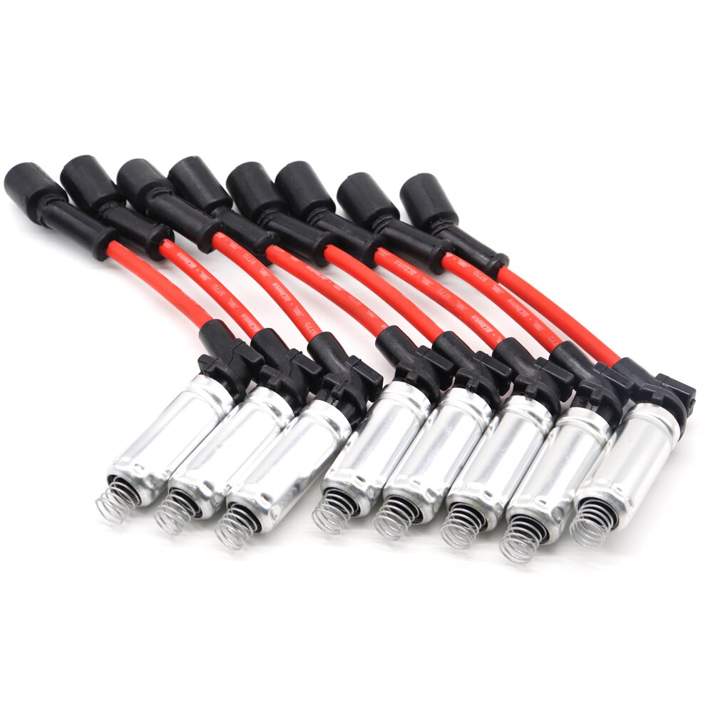 Juego de cables de bujía de encendido para Chevrolet Avalanche GMC Envoy Yukon XL Pontiac Grand Prix GTO Hummer, 8 Uds., 48322R: Default Title