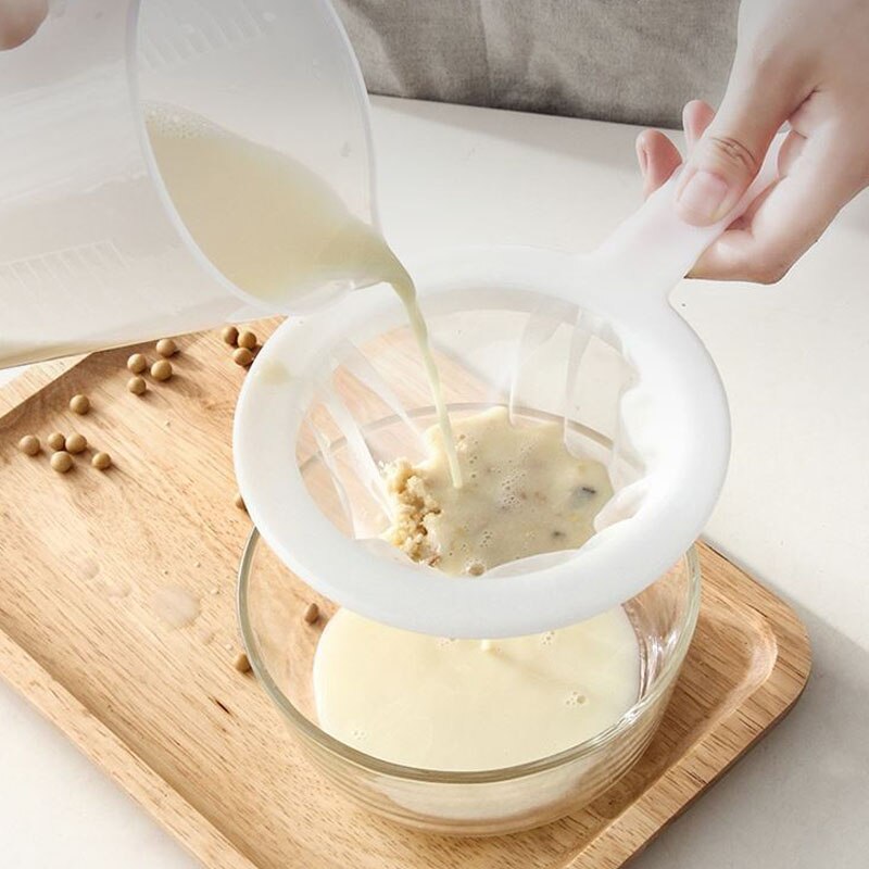 100/200/400 mesh køkken ultra-fint mesh filter filter nylon mesh ske til egnet til mælke yoghurt soja mælk kaffe
