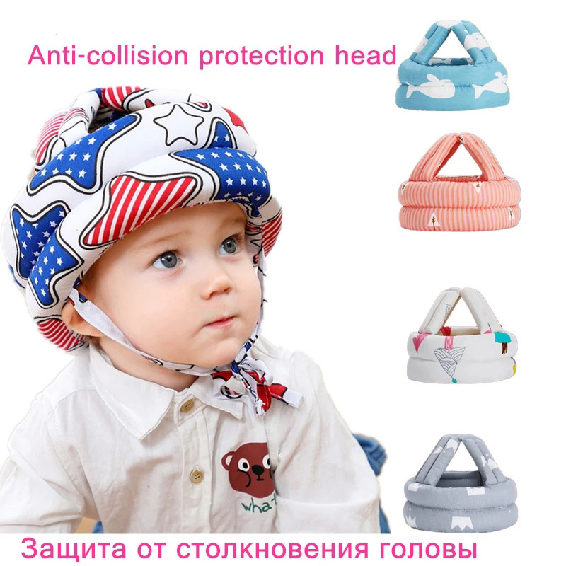 Casque de sécurité pour bébé, Protection de la tête, coussinet Anti-chute, enfants apprennent à marcher, casquette Anti-collision