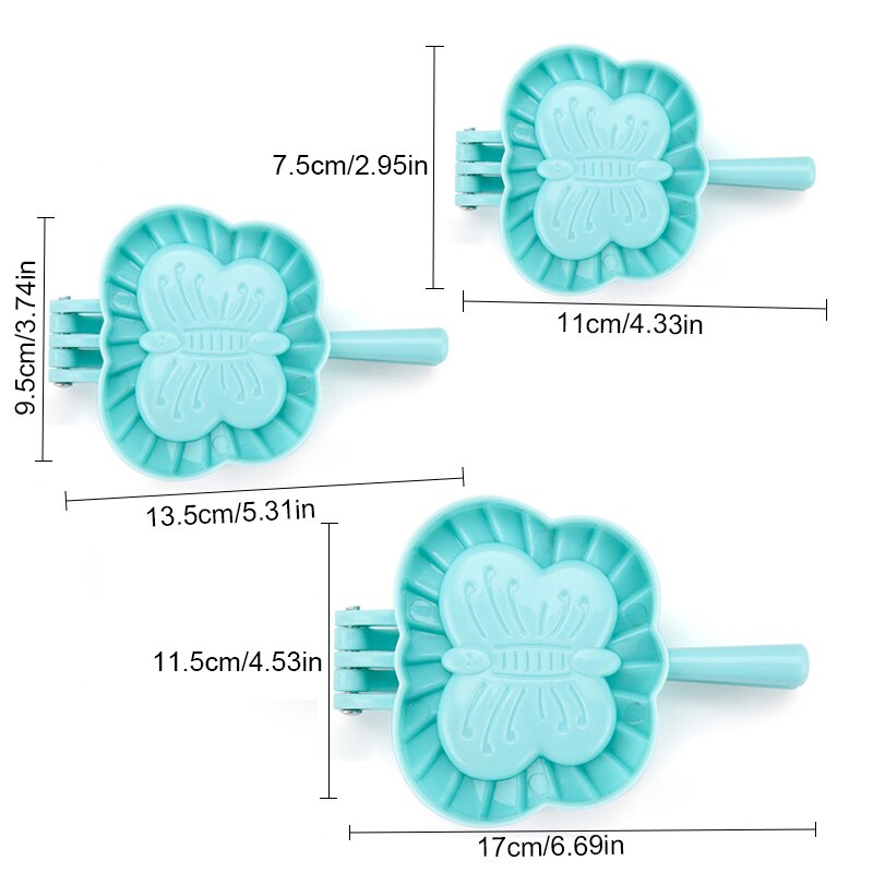Køkken dumpling form hjerte sommerfugl blomst form diy dumplings maker dej presse dumpling pie ravioli form bage tilbehør