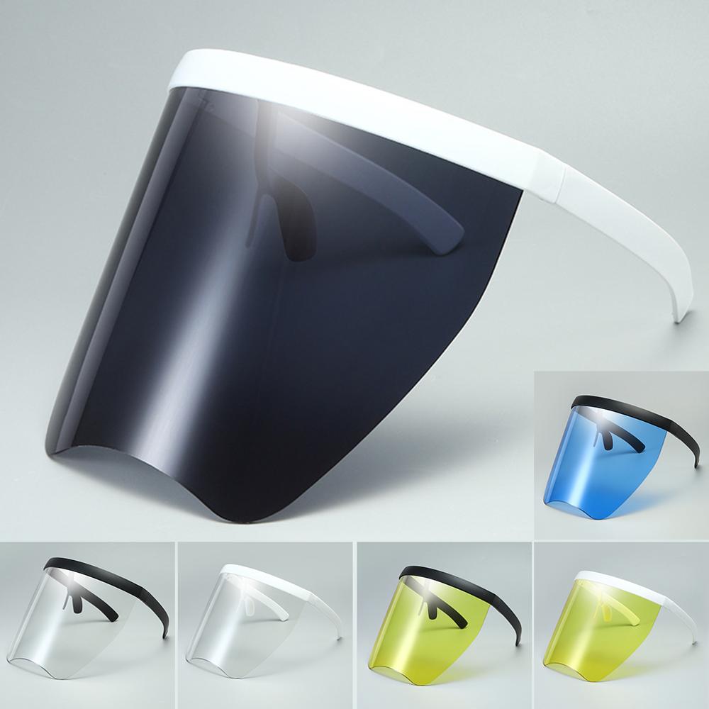 Clear Glasses Oversized Exaggerated Visor Wrap Shield Large Mirror Sun Glasses Half Face Shield Guard Sunglasses uv400 Eyewear