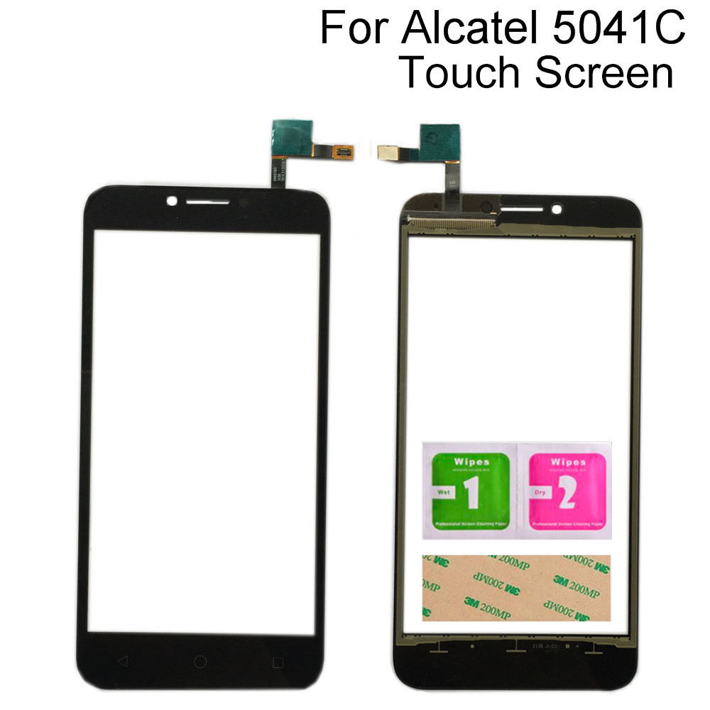 Mobile Touch Screen For Alcatel Tetra U50a Att 5041C TouchScreen Digitizer Panel Sensor Tools 3M Glue Wipes Touch