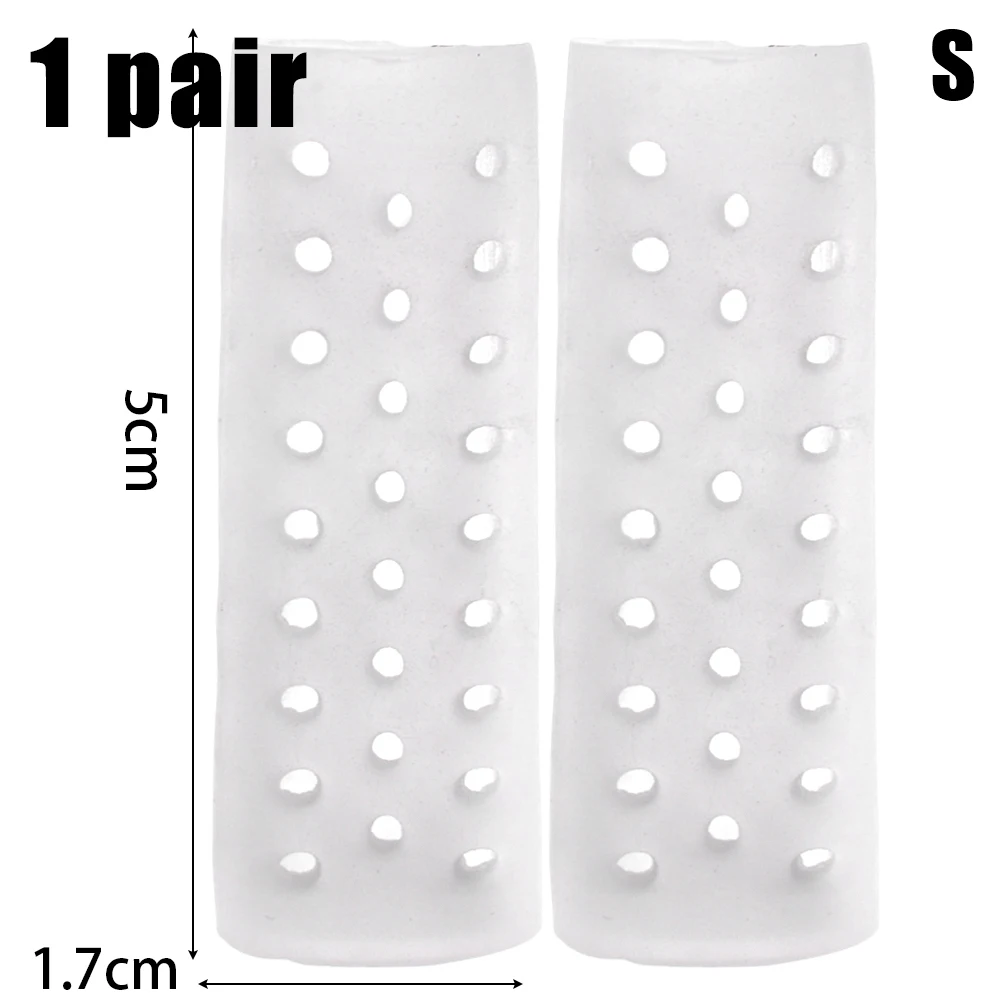 5pairs Toe Protective Covers Double Opening Breathable Silicone Toe Caps Soften Calluses and Corns Transparent Foot Care Tools: Dark Khaki