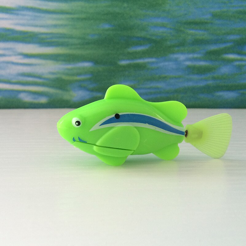 Flash Swimming Electronic Pet Fish Bath Toys for Children Kids Bathtub Battery Powered Swim Robotic for Fishing Tank Decoration