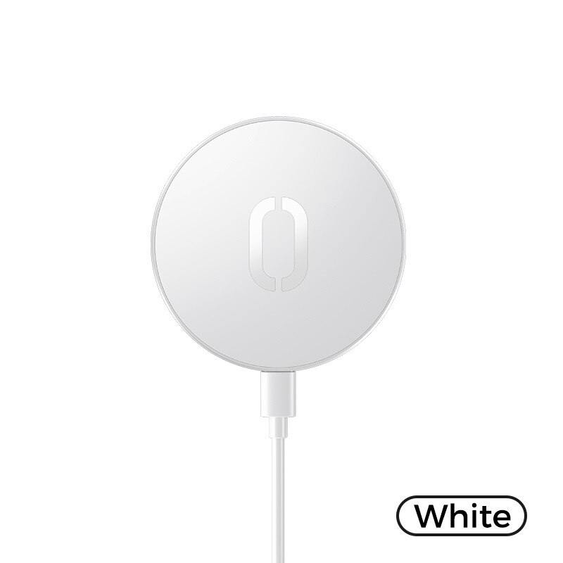 Gtwin Telefoon Draadloze Oplader 15W Magnetische Draadloze Oplader Snel Opladen Voor Iphone 12 12 Pro Max 12 Mini Draadloze lader Pad: White