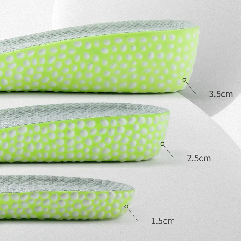 Saappaat lenkkarit iskunvaimennuspohjalliset jalan pituuden kasvattamiseen kenkien pohjalliset 1.5cm/2.5cm/3.5cm kasvukenkäpehmustetta 1 pari