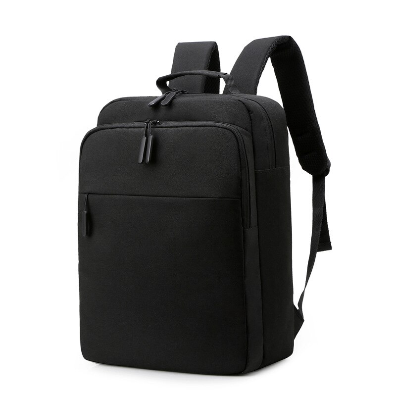 Novo esportes ao ar livre mochila simples saco de computador de negócios moda estudante saco de escola viajar bolsa de ombro: Black