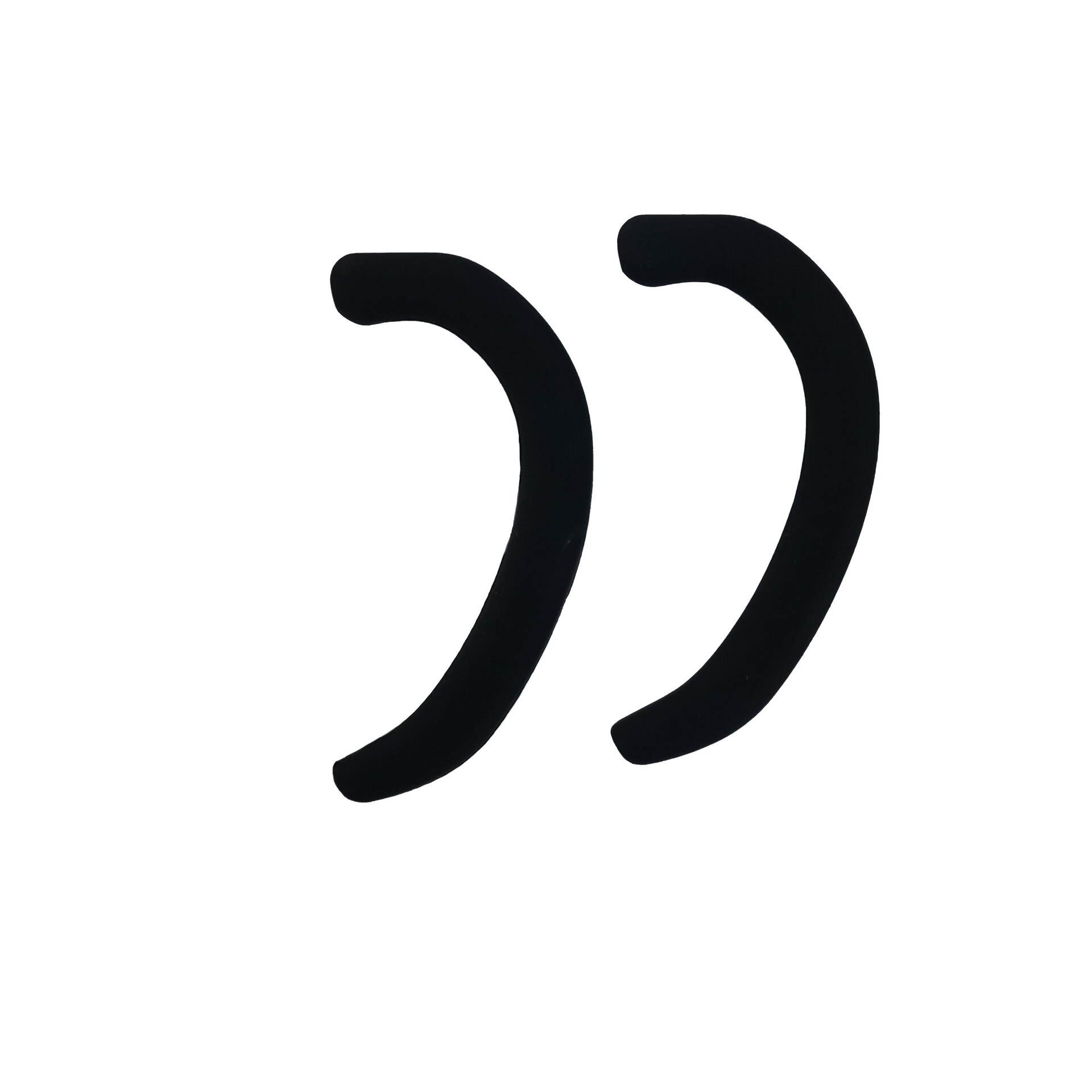 1Pcs Siliconen Oorhaakje Cover Voor Gehoorbescherming Masker Zachte Comfortabele Haak Oor Masker Haak Anti-Slip Onzichtbaar Oor grips Haak: Black Style 1