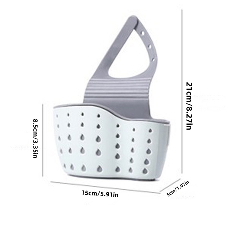 Panier de rangement suspendu pour évier de cuisine, éponge de vaisselle en plastique, sac suspendu, égouttoir de piscine, support de rangement, panier de vidange de robinet