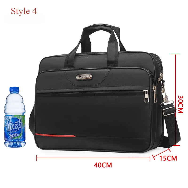 High-capacity Briefcase Business Document Information Storage Bags Weekend Travel Laptop Protection Organize Handbag Accessories: Beige