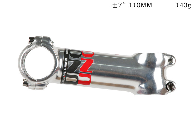 Zilver Uno Mountainbike Mtb Ultralichte Racefiets Stuurpen 7 /35 /17 ° Graden Van de Negatieve Hoek Stem Kraan: 7 degree 110mm