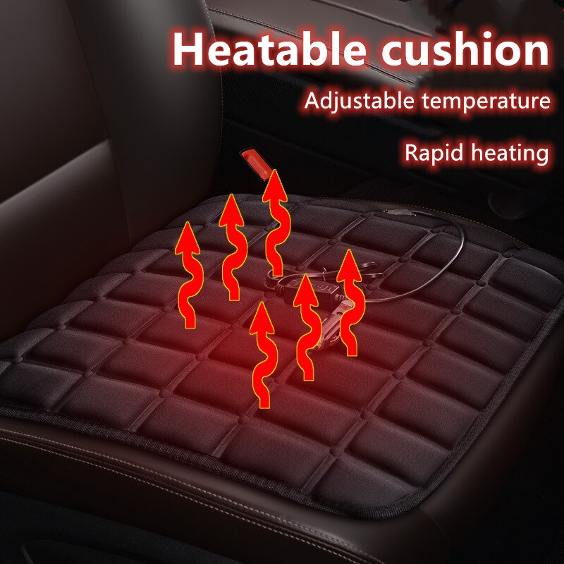 12V Baumwolle Auto Sitzheizung Kissen Sitz Wärmer Winter Haushalt Abdeckung Elektrische Heizung matt Winter Wärmer Autos Sitz Heizung