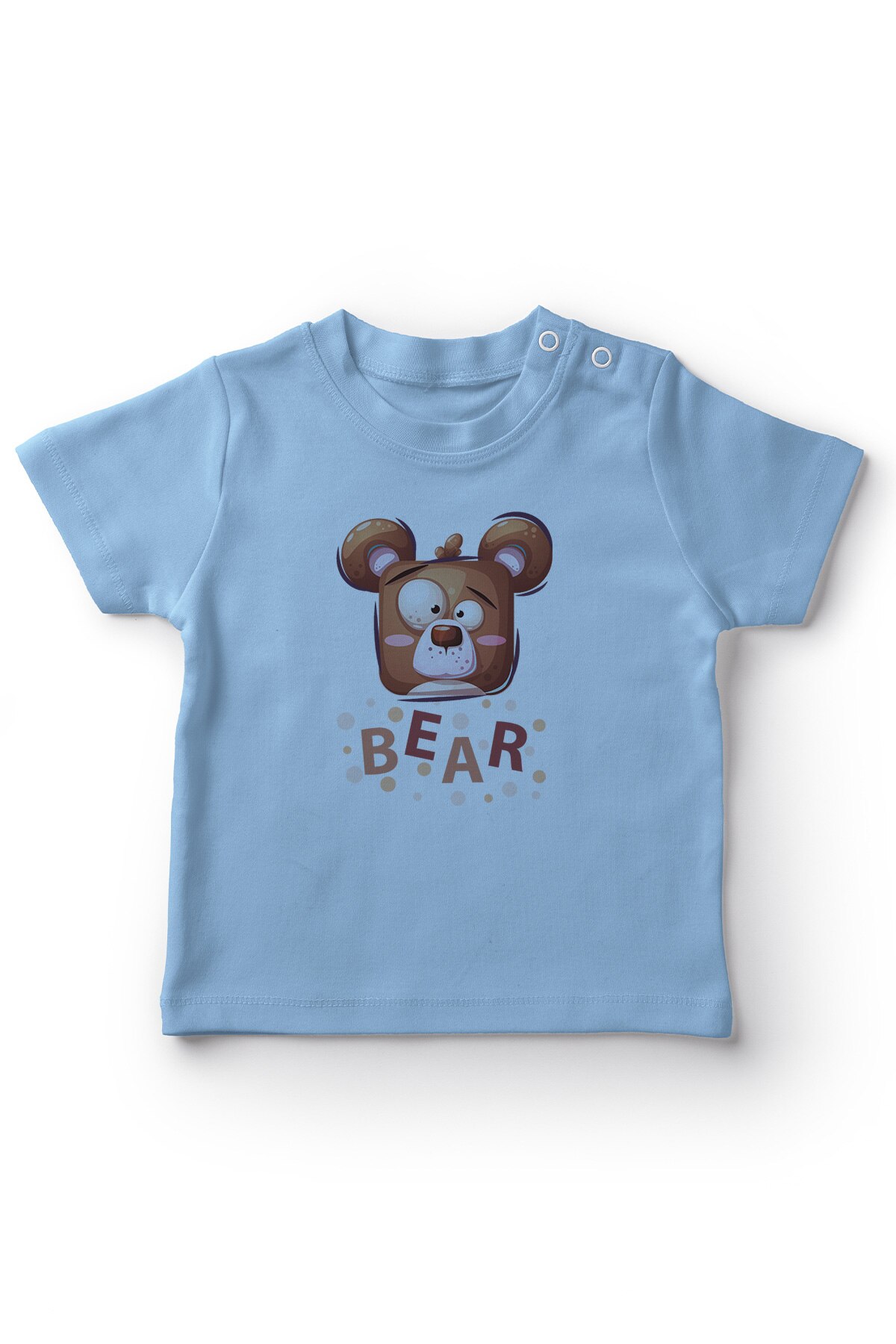 Angemiel baby şaşkın beer babyjongen t-shirt blauw