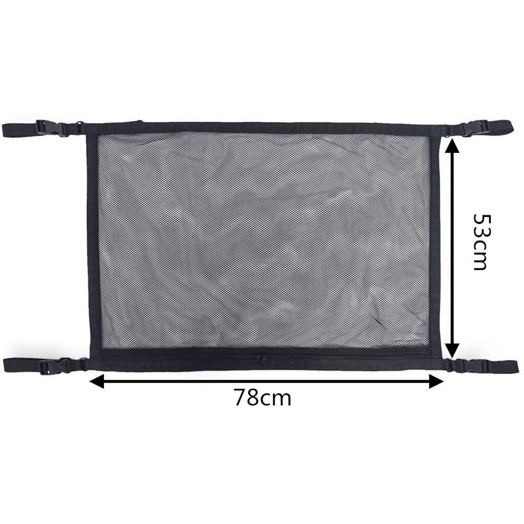 Portable Car Ceiling Storage Net Car Roof Storage Net Pocket Universal Car Net Pocket Pouch Sundries Bag Storage Organizer