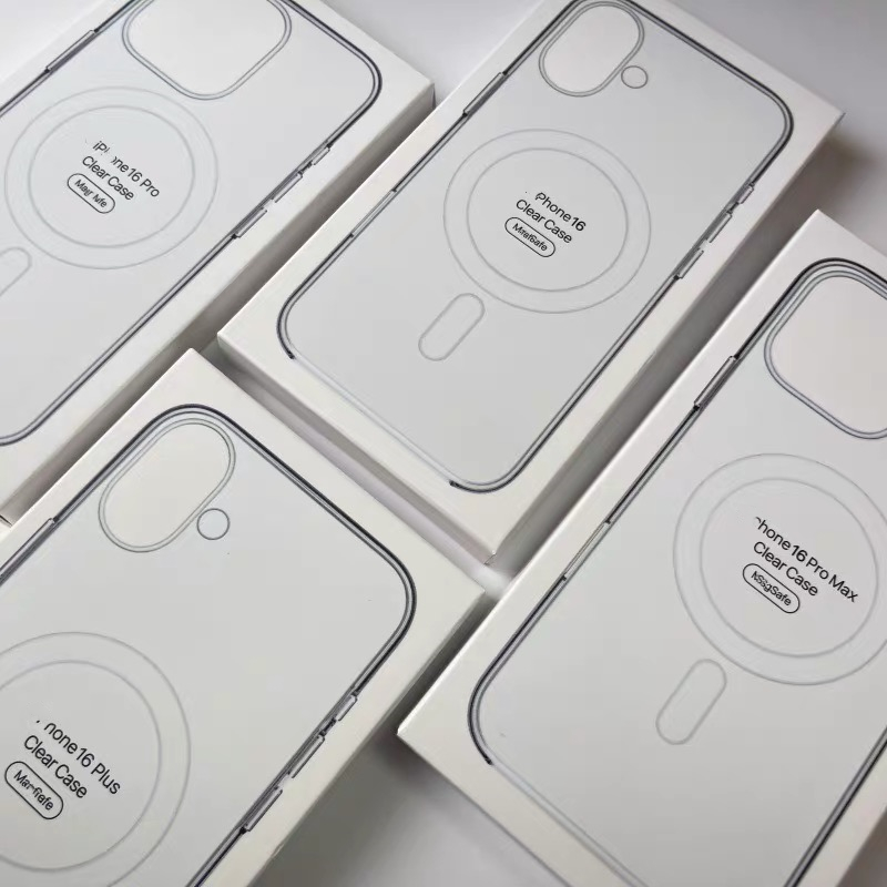 Original Transparent MagSafe Phone Case for iPhone 17 16pro max 15 16 Pro 13 14 Magnetic Wireless Charging Clear Hard PC Cover