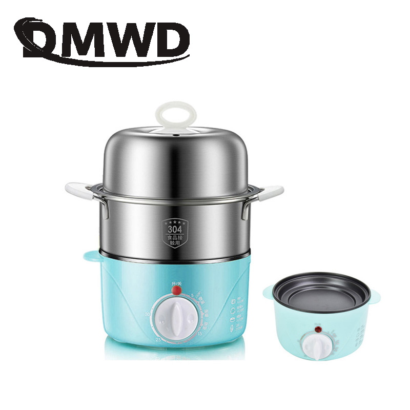 Stainless Steel Electric Egg Cooker Food Steamer Heater Eggs Boiler Poacher Pancake Omelette Frying Pan Milk Bottle Sterilizer