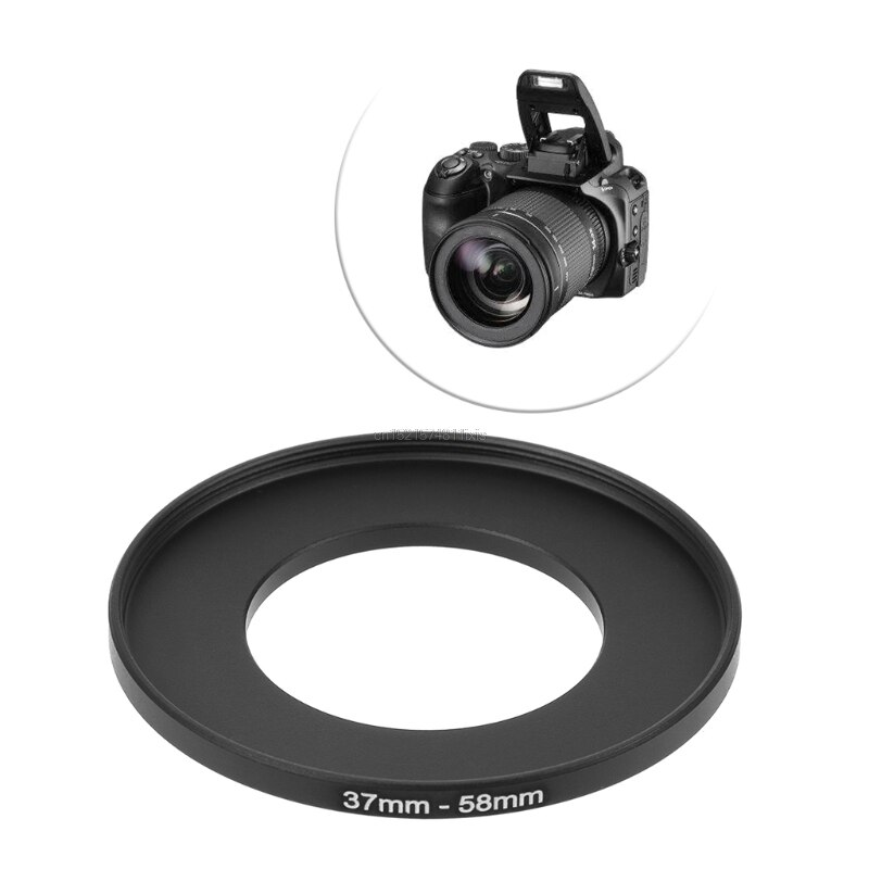 37mm Tot 58mm Metalen Step Up Ring Lens Adapter Filter Camera Tool Accessoires