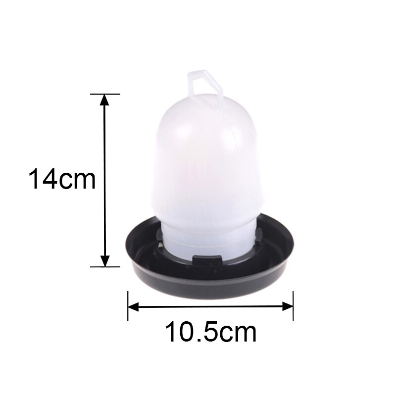 Baby Chick Plastic Drinker Small Waterer For Ducklings Quails Up To 3 Weeks Old Farm Home Brooder Use Poultry Water Drinking Cup: Default Title