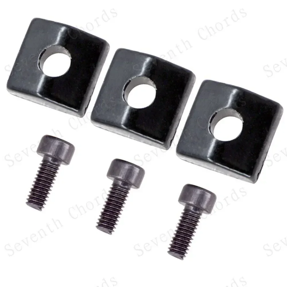 3Sets Electric Guitar Tremolo Bridge String Locks Nut Block Clamp & Hex Screws Guitar Strings Locking System For Floyd Rose Part: WHITE
