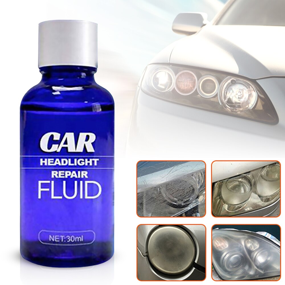 Car Headlight Scratch Remover Fast UV Protection Car Light Cleaner Automotive Headlight Restoration Kit 30ML Car-styling