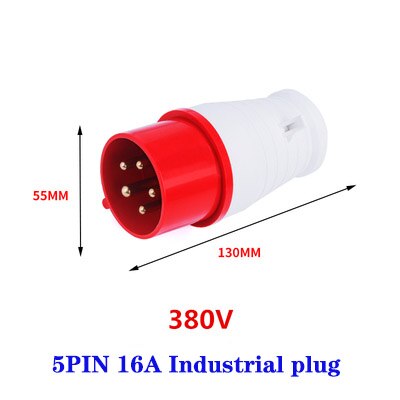 IP44 Industrial Plug and Socket Waterproof Connector 3PIN 4PIN 5PIN 16A/32A Waterproof Electrical Connection Wall Mount Socket: Type 15